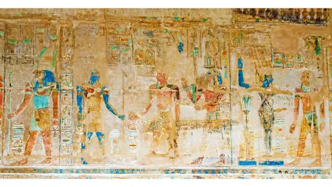5287_Aegypten_Wandmalereien im Tempel der Hatschepsut-placeholder