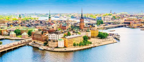 Panoramablick über die Altstadt von Stockholm-placeholder