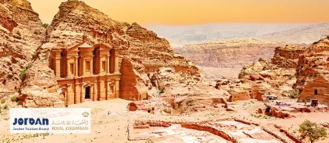 Kloster in Petra während einer trendtours Jordanien Reise-placeholder