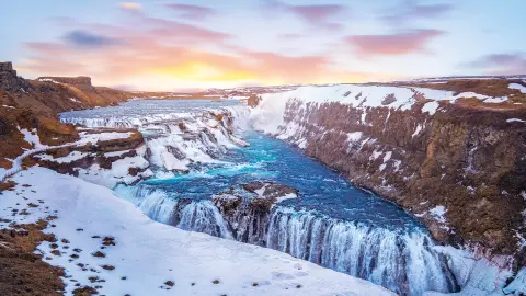 Endrucksvoller Gullfoss-Wasserfall-placeholder