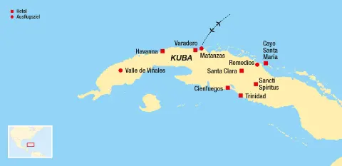 Kuba Königin der Karibik Reiseroute-placeholder