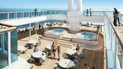 BGO111_Kuestenzauber Norwegens 26_1920x1080px_Outdoor-deck_with-people_jacuzzi_copyright-Havila-Voyages-mit-placeholder