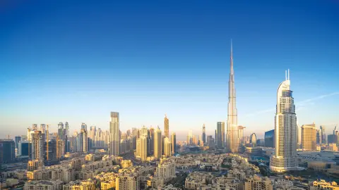 Skyline von Dubai mit dem Burj Khalifa-placeholder