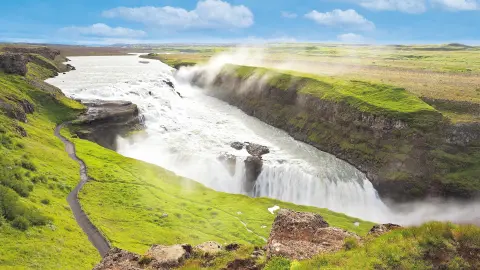 Spektakulärer Gullfoss-Wasserfall-placeholder