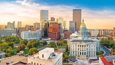 Skyline von Denver mit Colorado State Capitol-placeholder