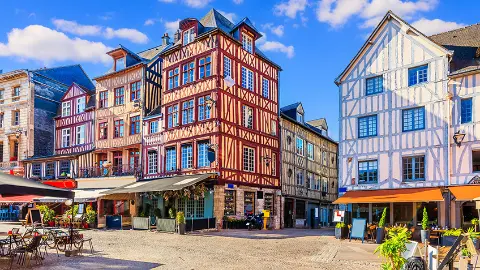 Bunte Altstadt von Rouen-placeholder