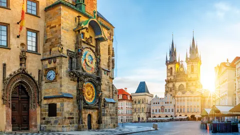 Besuch der astronomische Uhr in Prag-placeholder