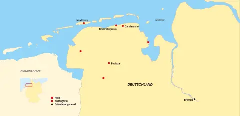 Karte von Trendtours Ostfriesland Busreise-placeholder