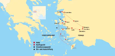 Westtürkei und Griechische Inseln Reiseroute-placeholder